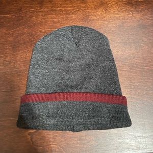 Maroon and Gray Beanie